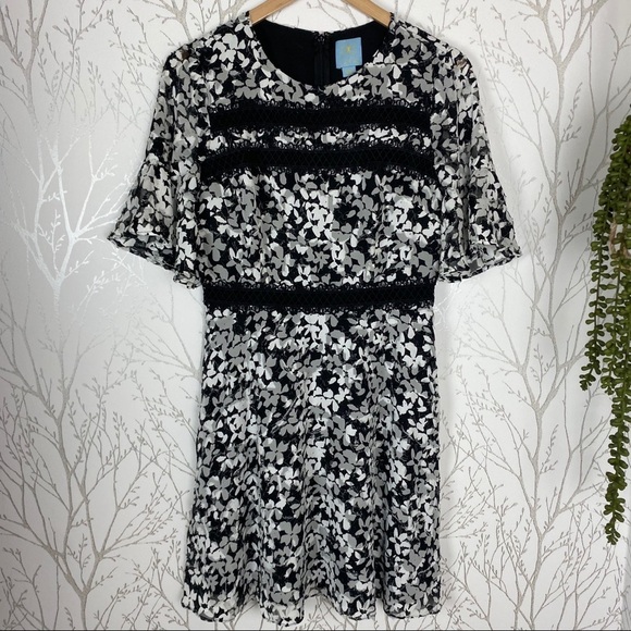 CeCe by Cynthia Ruffle Lace Alayna Floral Dress 4 - Picture 12 of 12